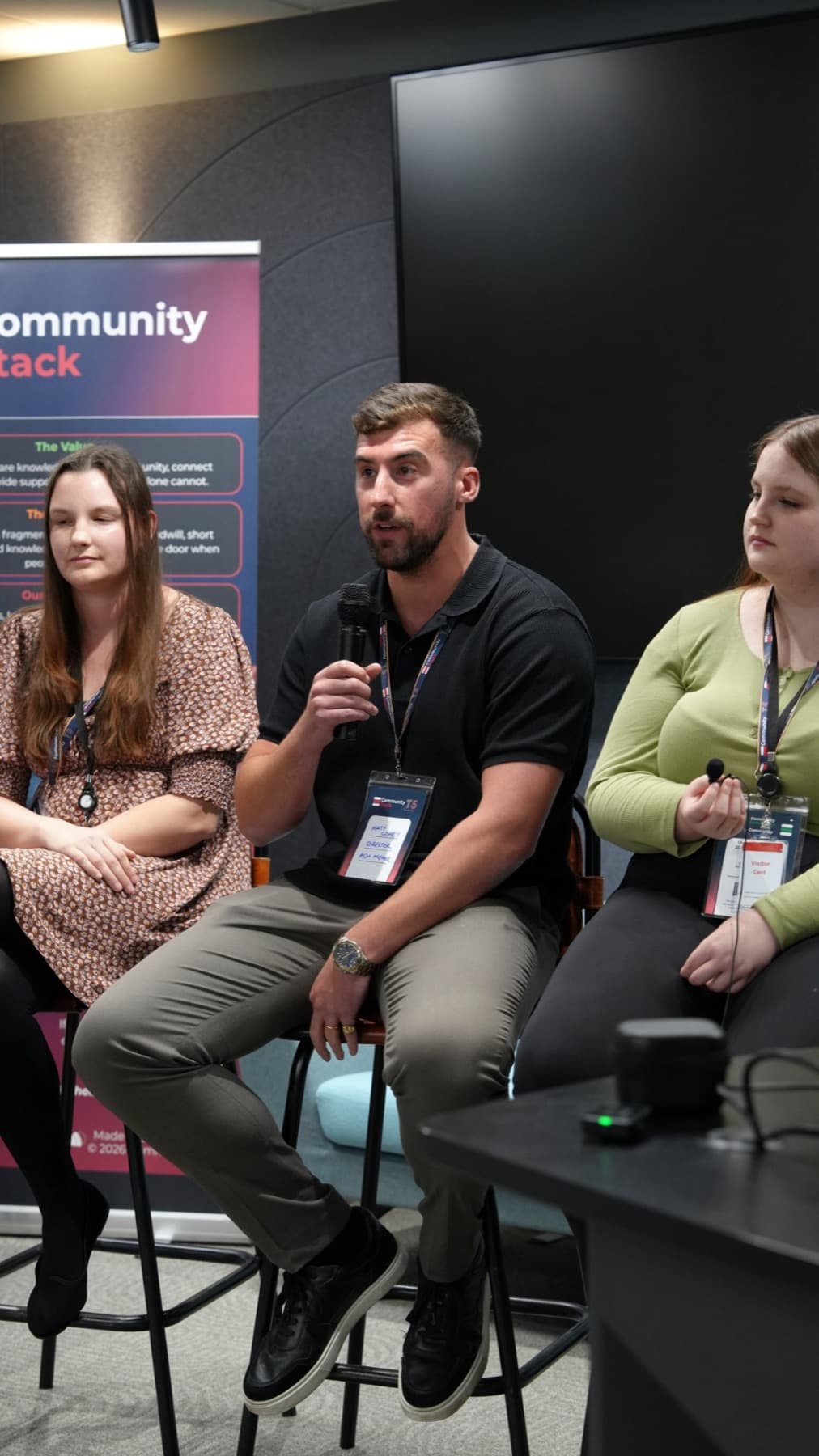 Matt Coney of Ada Meher speaking on the panel