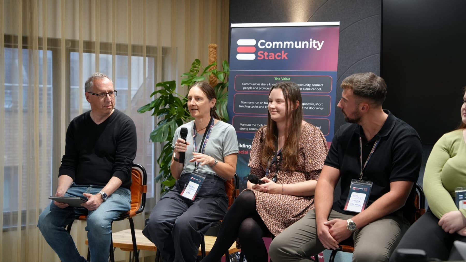 Alison Kinloch speaking on the panel